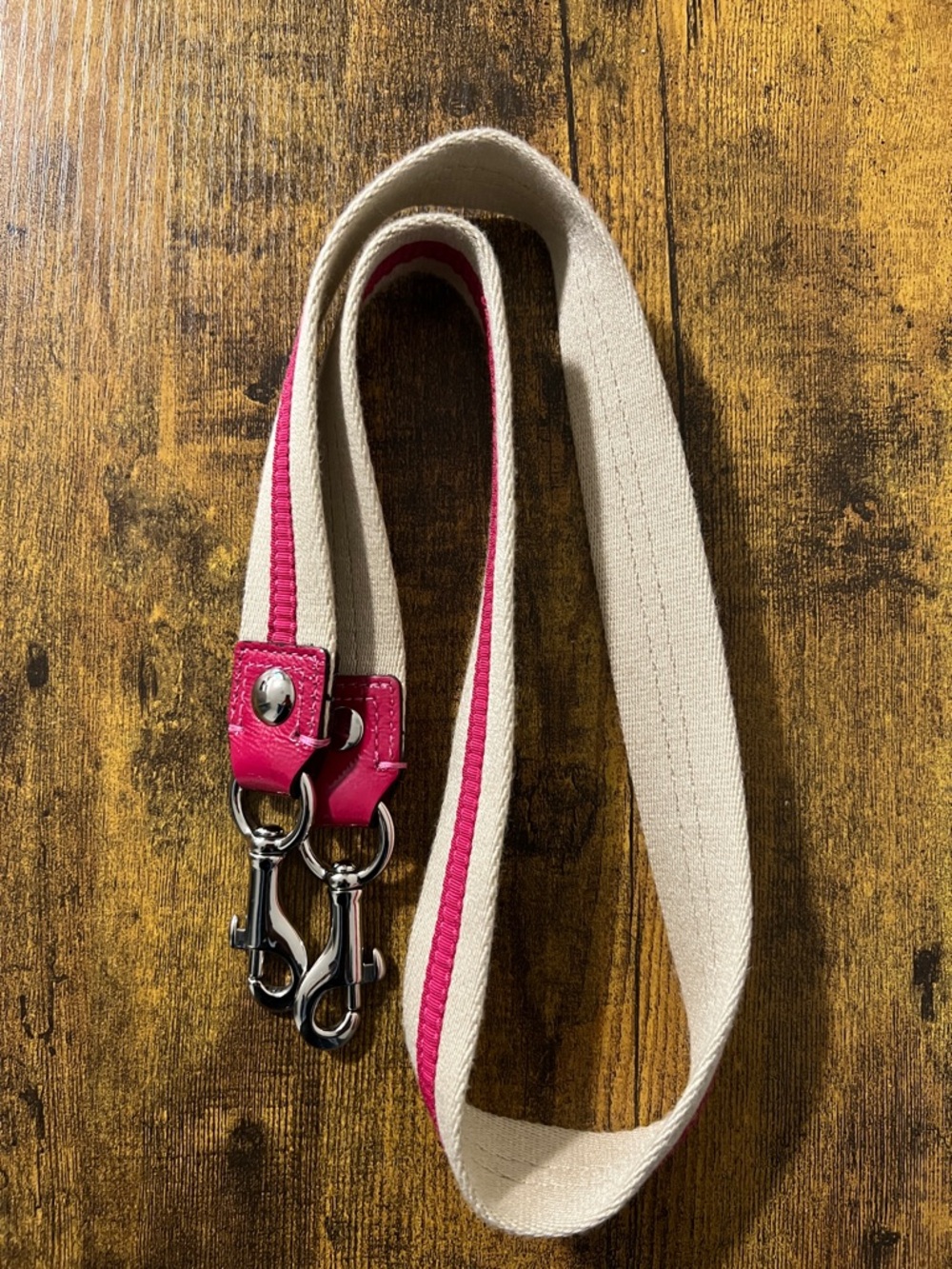 Coach Hot Pink Adjustable Thin Leather Purse/Tote/Crossbody Replacement Strap